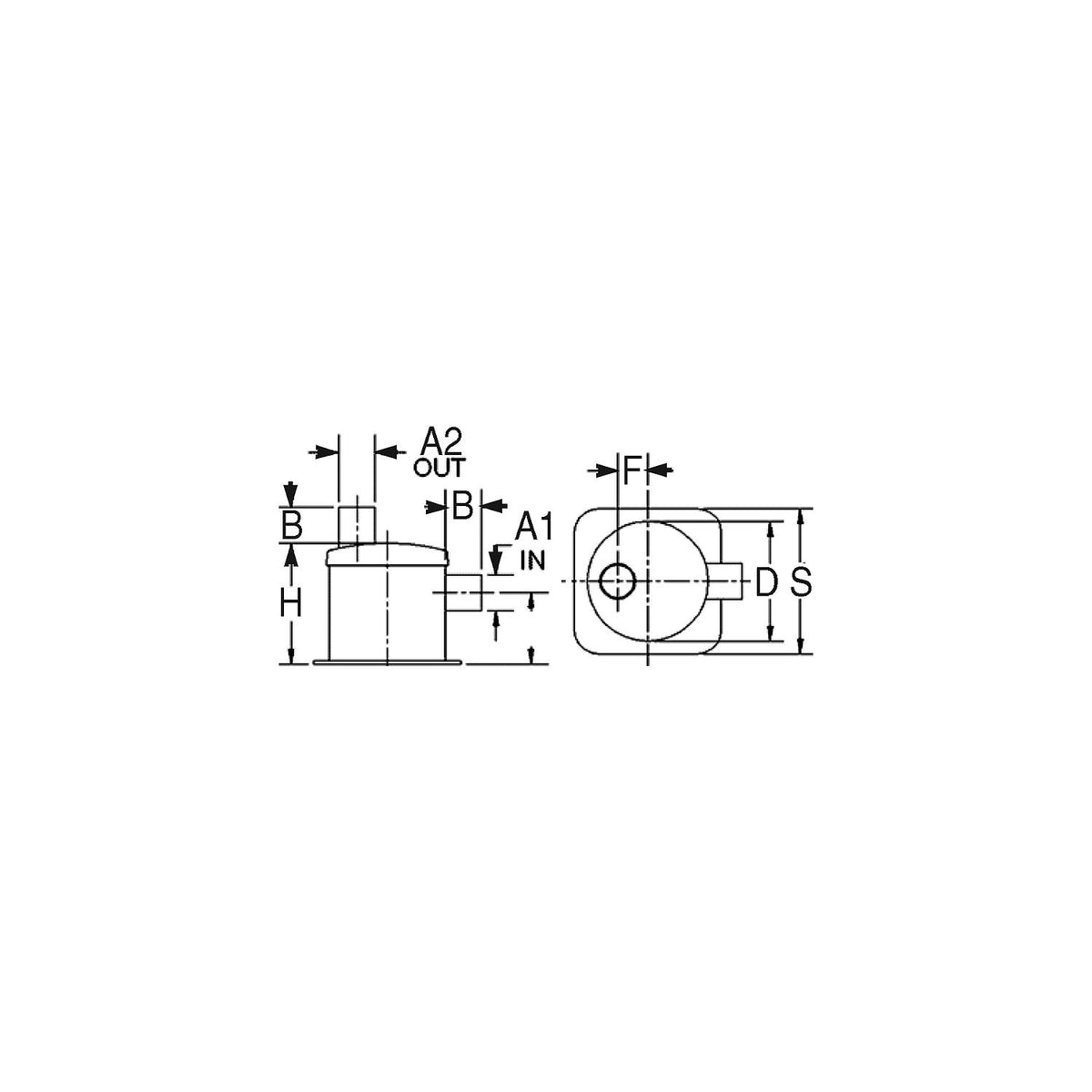 Centek Industries 1500025 Vernalift Side In/Top Out Muffler
