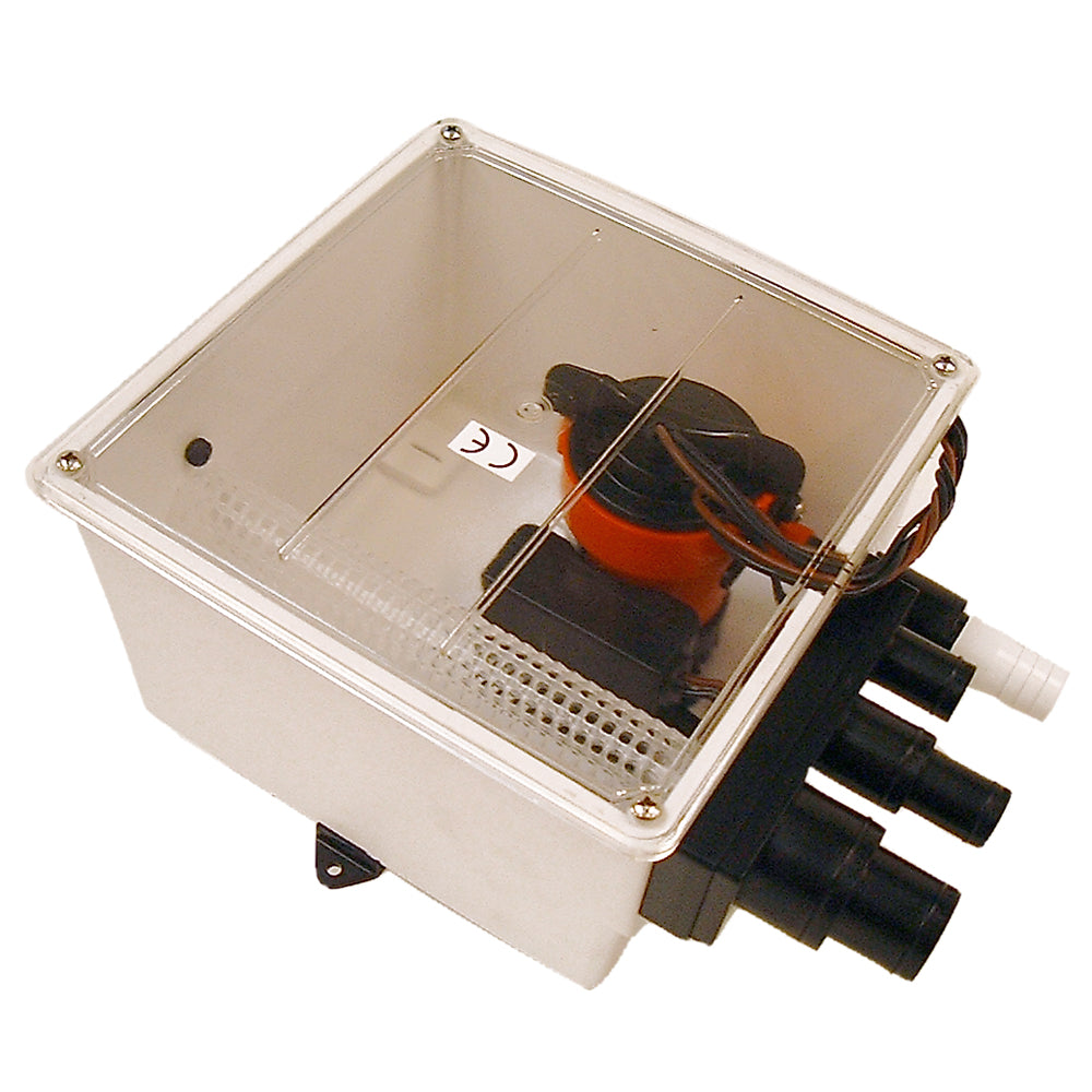 Johnson Pump 1000 GPH Multi Port Shower Sump Pump 12V with Switch