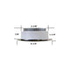 Scandvik LED 4" Flush Mount Ceiling Light, Warm White