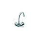 Scandvik Chrome Plated Brass Classic Swivel J-Spout Galley Mixer Faucet