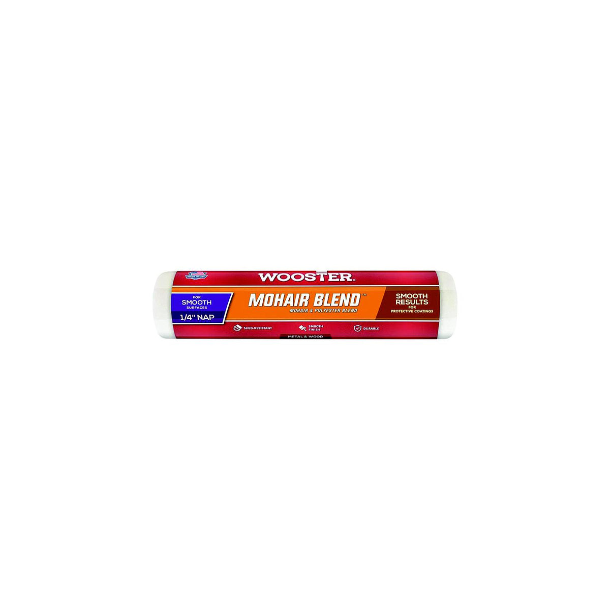 Wooster Brush Mohair Blend™ Roller Cover,7" L, 1/4" Nap, 12 qty