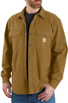 Carhartt - Rugged Flex Relaxed Fit Canvas Fleece-Lined Shirt Jacket