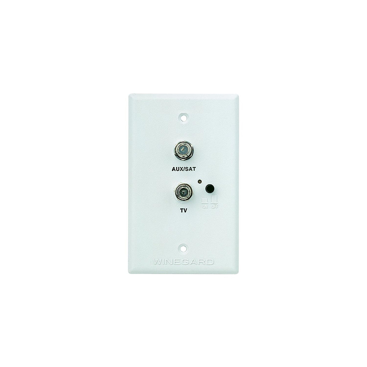 Winegard White RV TV Satellite Jack Receptacle