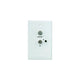 Winegard White RV TV Satellite Jack Receptacle