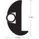 TACO Flex Vinyl Rub Rail Kit - Black with Black Insert - 70' - 1-7/8" x 1-1/16"