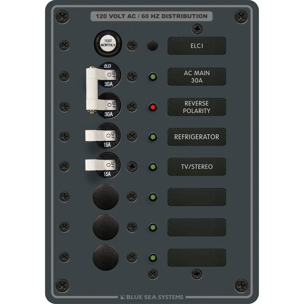 Blue Sea Systems 8101 ELCI GFCI Panel AC 5 Position