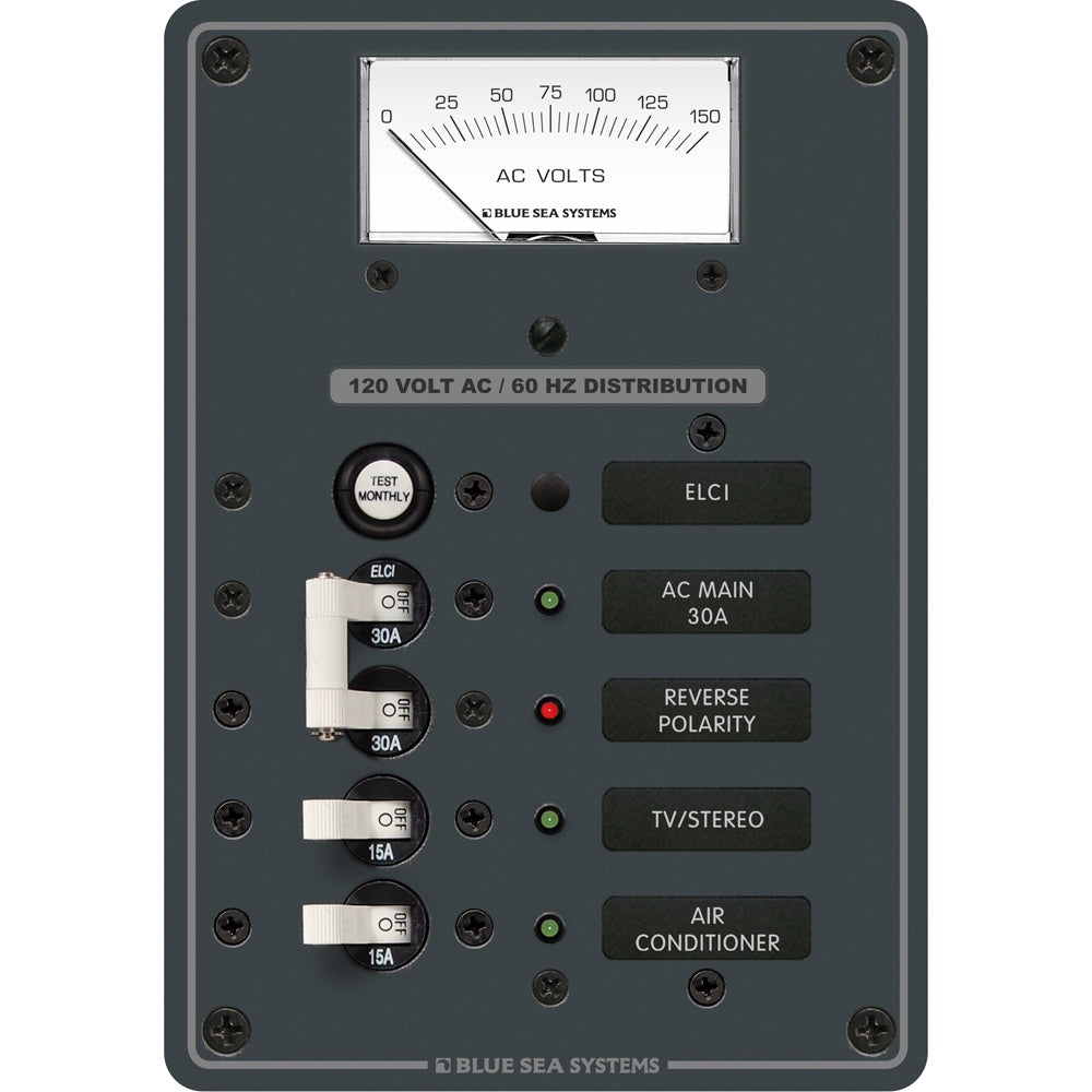 Blue Sea Systems 8102 ELCI GFCI Panel AC 2 Position