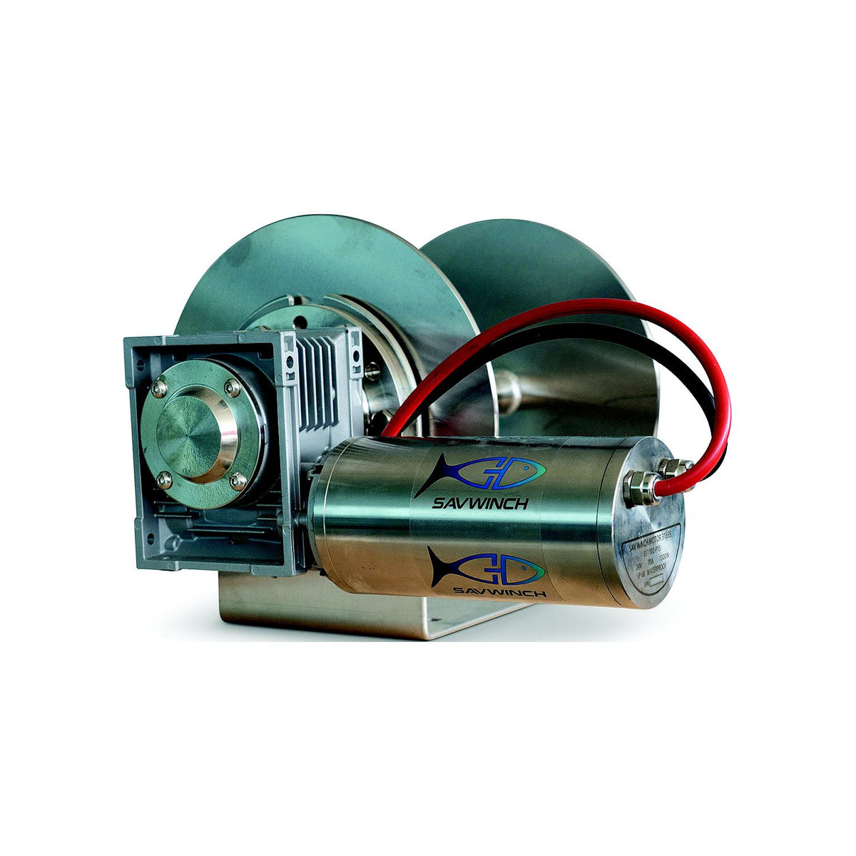 Savwinch SS Drum Anchor Winch, No Rope Kit, Fits with 3000SS, Boats up 46', 19.7" W x 13.03 H