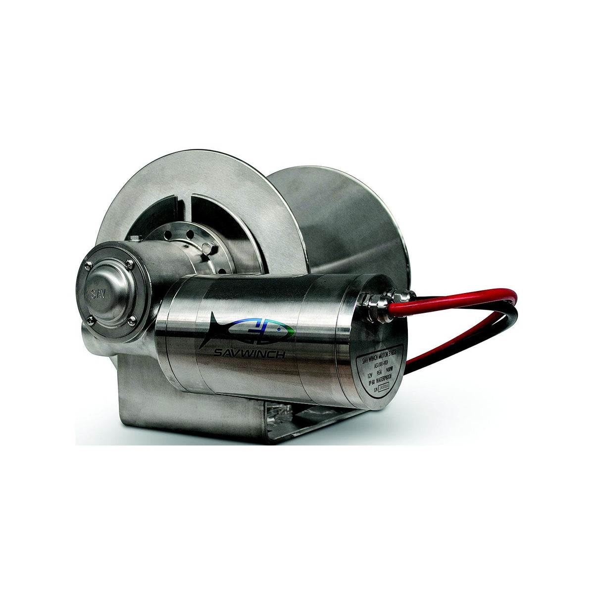 Savwinch Stainless Drum Anchor Winch, Rope Kit – 460' of rope and chain (427' of 5/16" double-braid rope; 33' of 1/4" chain), Fits with 2000SSS, Boats up to 33'