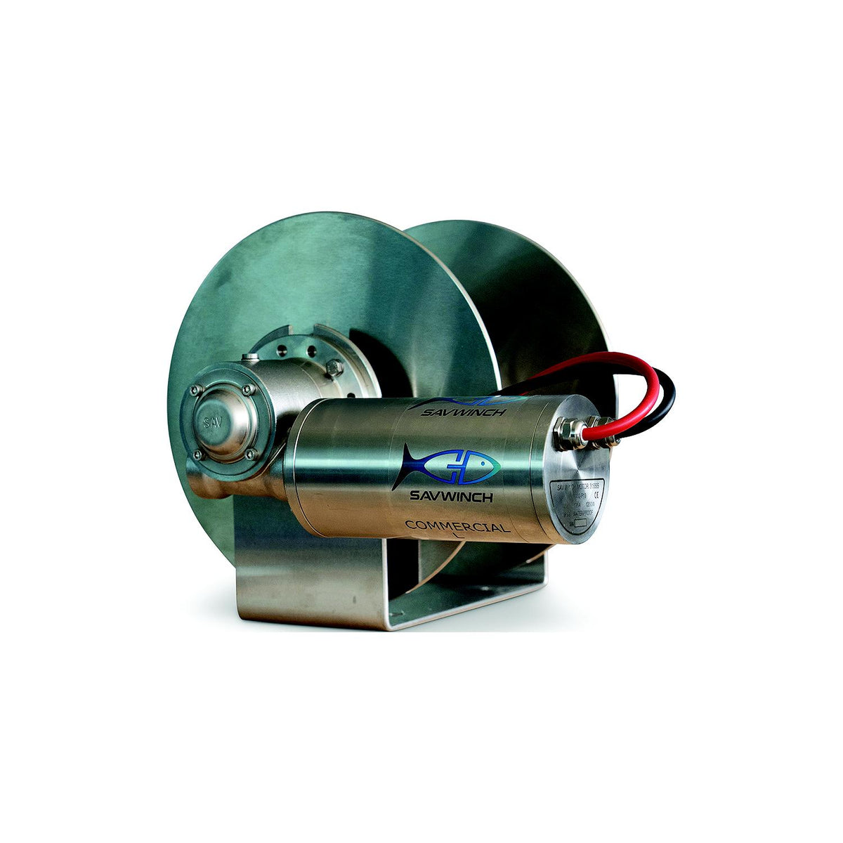 Savwinch Commercial Drum Anchor Winch, 476mm W x 365mm H, Fits with Boats up to 40'