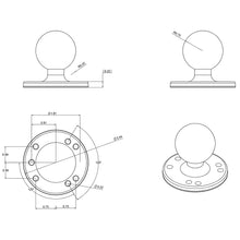 RAM Mount 2-1/2" Diameter Base with 1.5" Ball