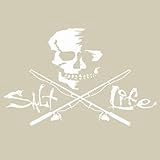 Salt Life - Skull And Poles Decal