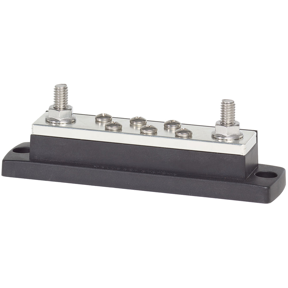 Blue Sea Systems 2128 Maxibus 6 x #10-24(Screws) with 2 x <sup>5</sup>⁄<sub>16</sub>"(Studs)