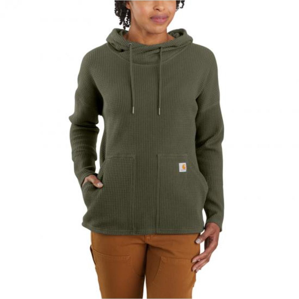 Carhartt - Women`s Relaxed Fit HW Long-Sleeve Hooded Thermal Shirt