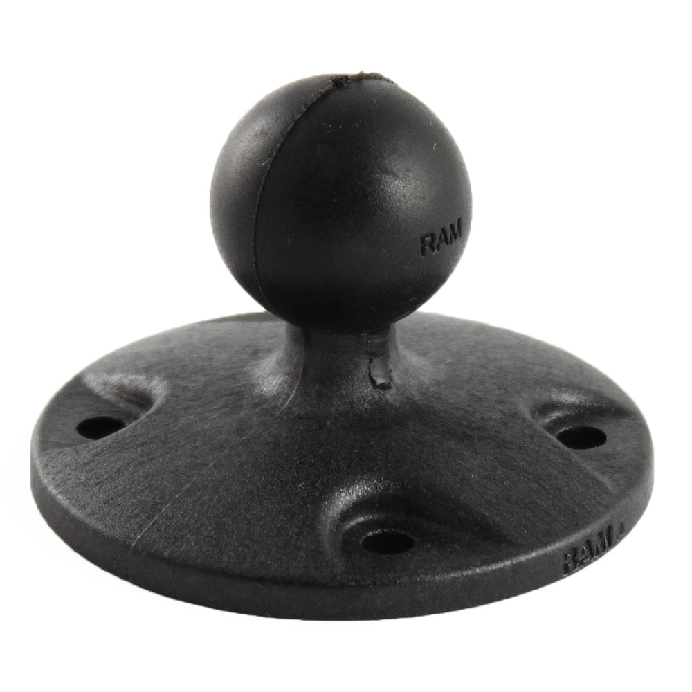 RAM Mount 2.5" Composite Round Base with 1" Ball