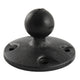 RAM Mount 2.5" Composite Round Base with 1" Ball