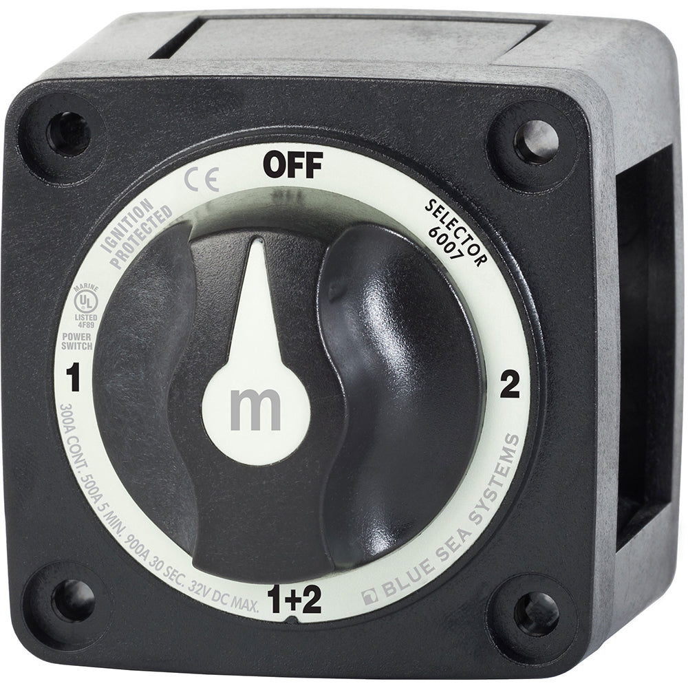 Blue Sea Systems 6007200 Battery Switch Mini - 4 Position - Black