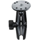 RAM Mount Double Socket Arm with 2.5" Round Base