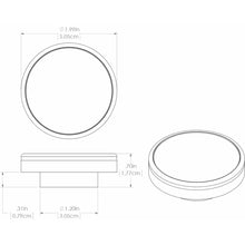 Lumitec Halo - Flush Mount Down Light - White Finish - 3-Color Red/Blue Non-Dimming with White Dimming