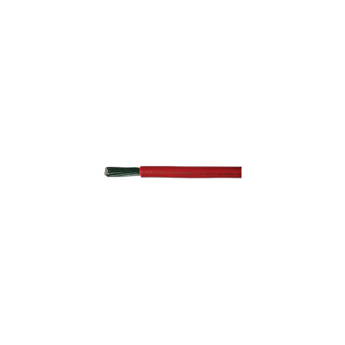 Cobra Wire Tinned Copper Battery Cable, 1 AWG, 50', Red