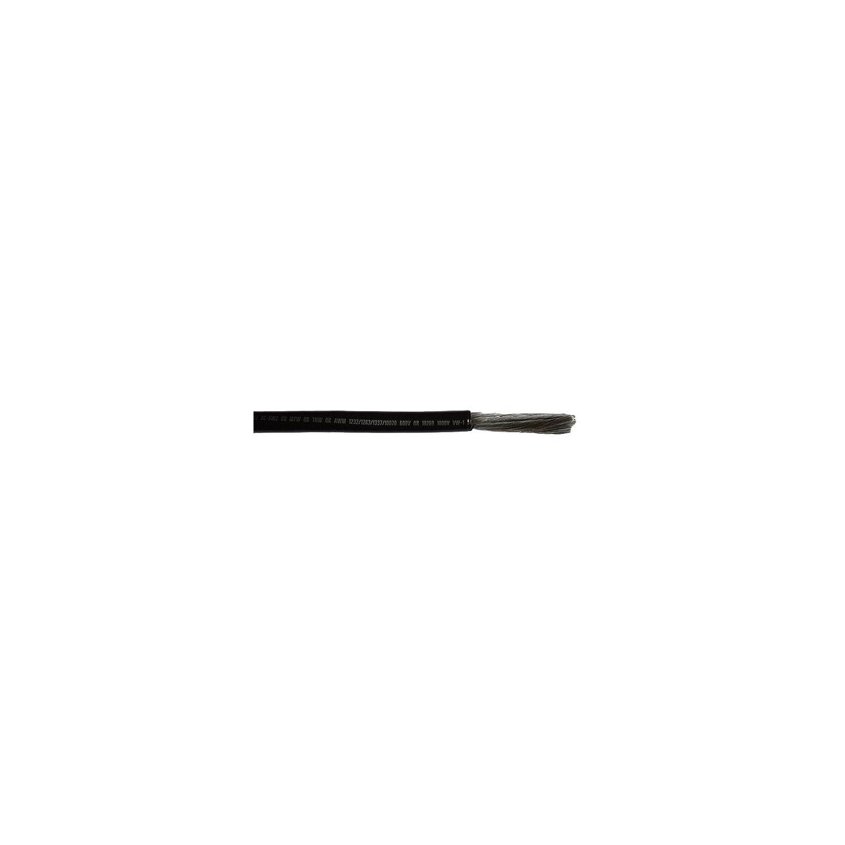 Cobra Wire Tinned Copper Battery Cable, 2 AWG, 50', Black
