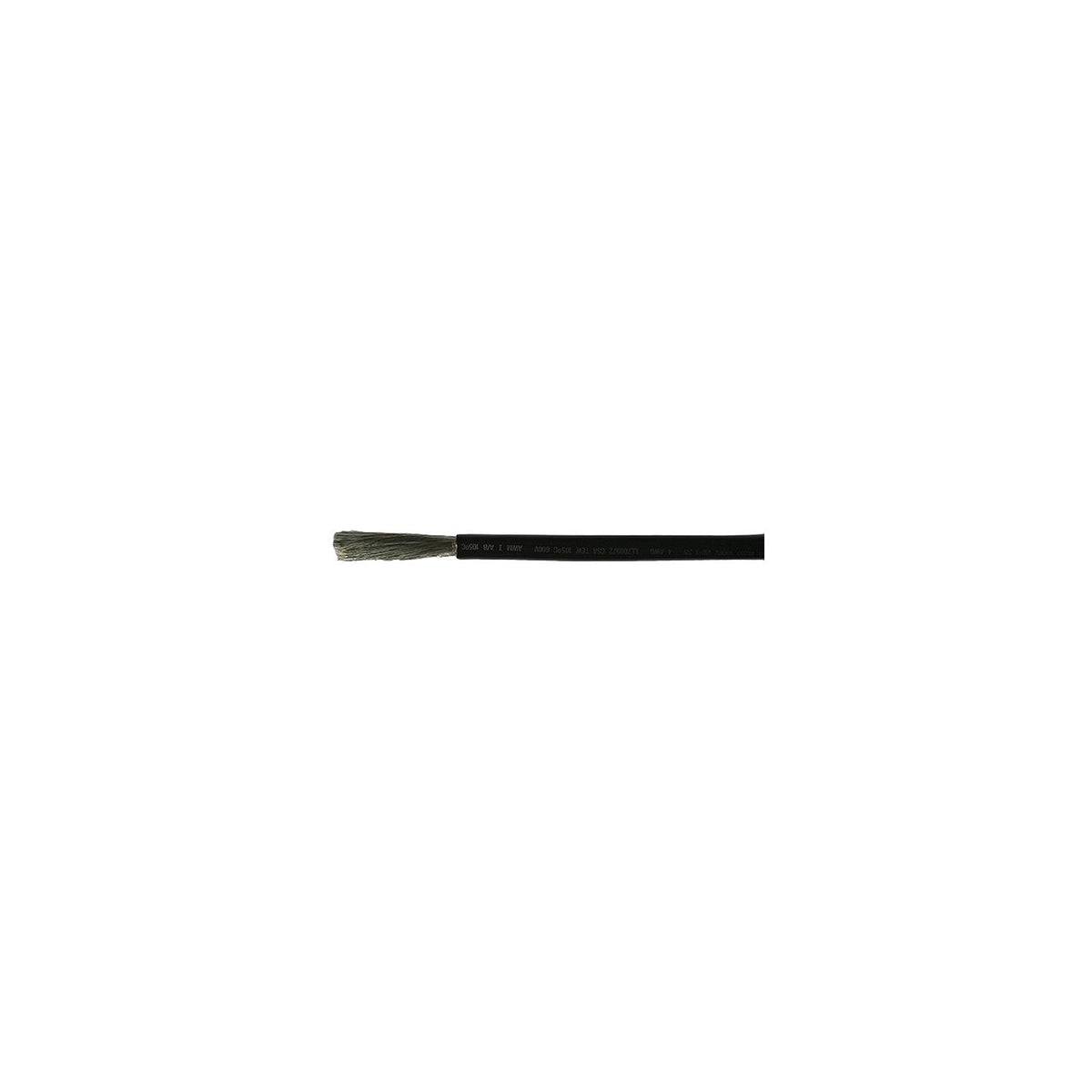 Cobra Wire Tinned Copper Battery Cable, 4 AWG, 100', Black