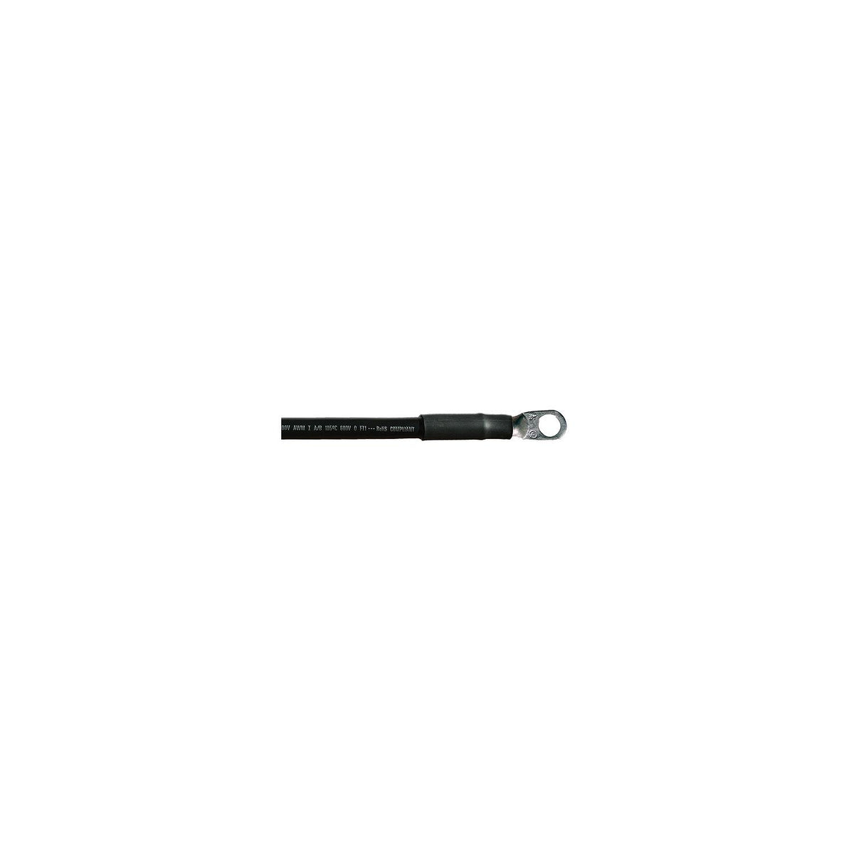 Cobra Wire Tinned Copper Battery Cable, 4 AWG, 36", Black