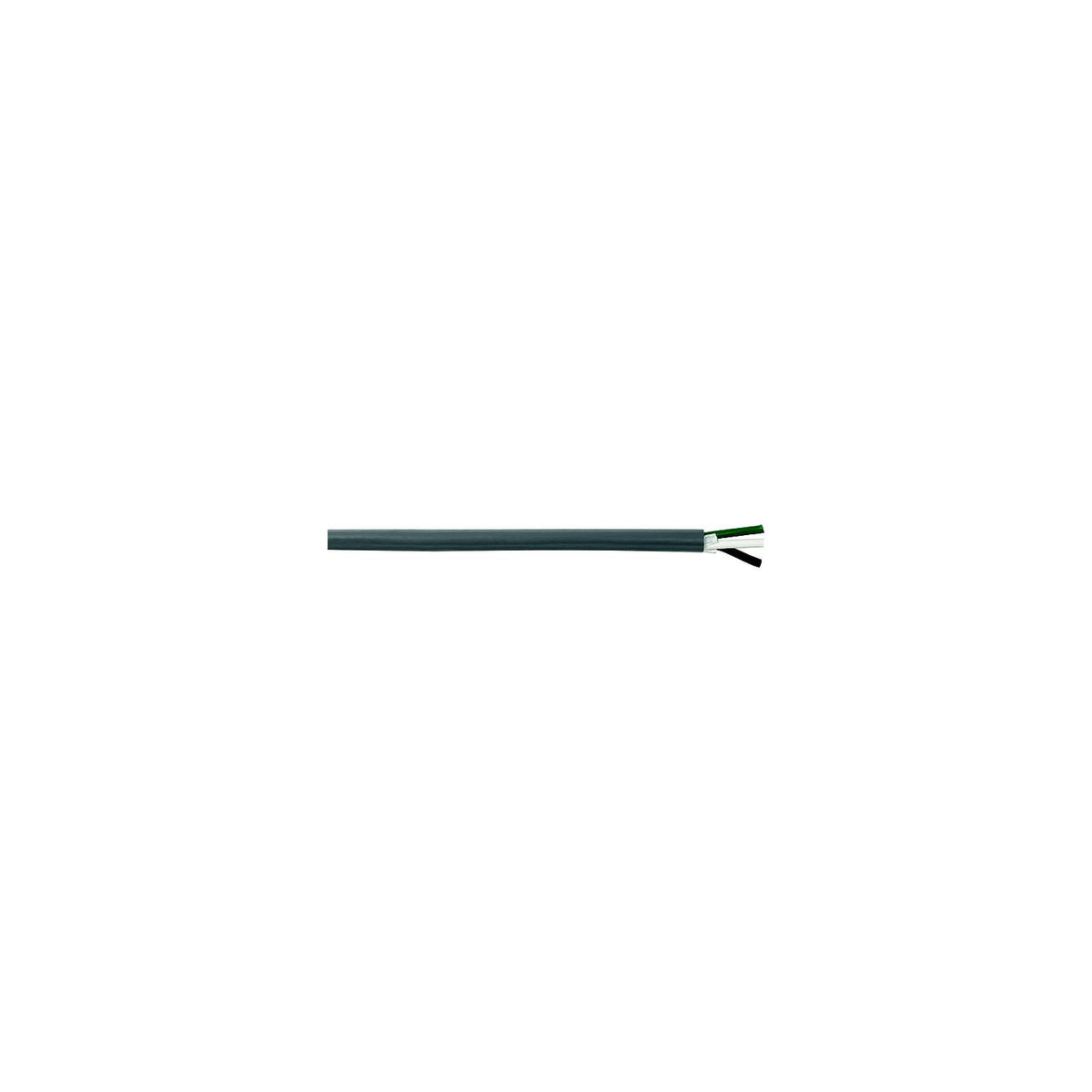 Cobra Wire Tinned Copper Round Triplex Wire, 12/3, 100', Gray