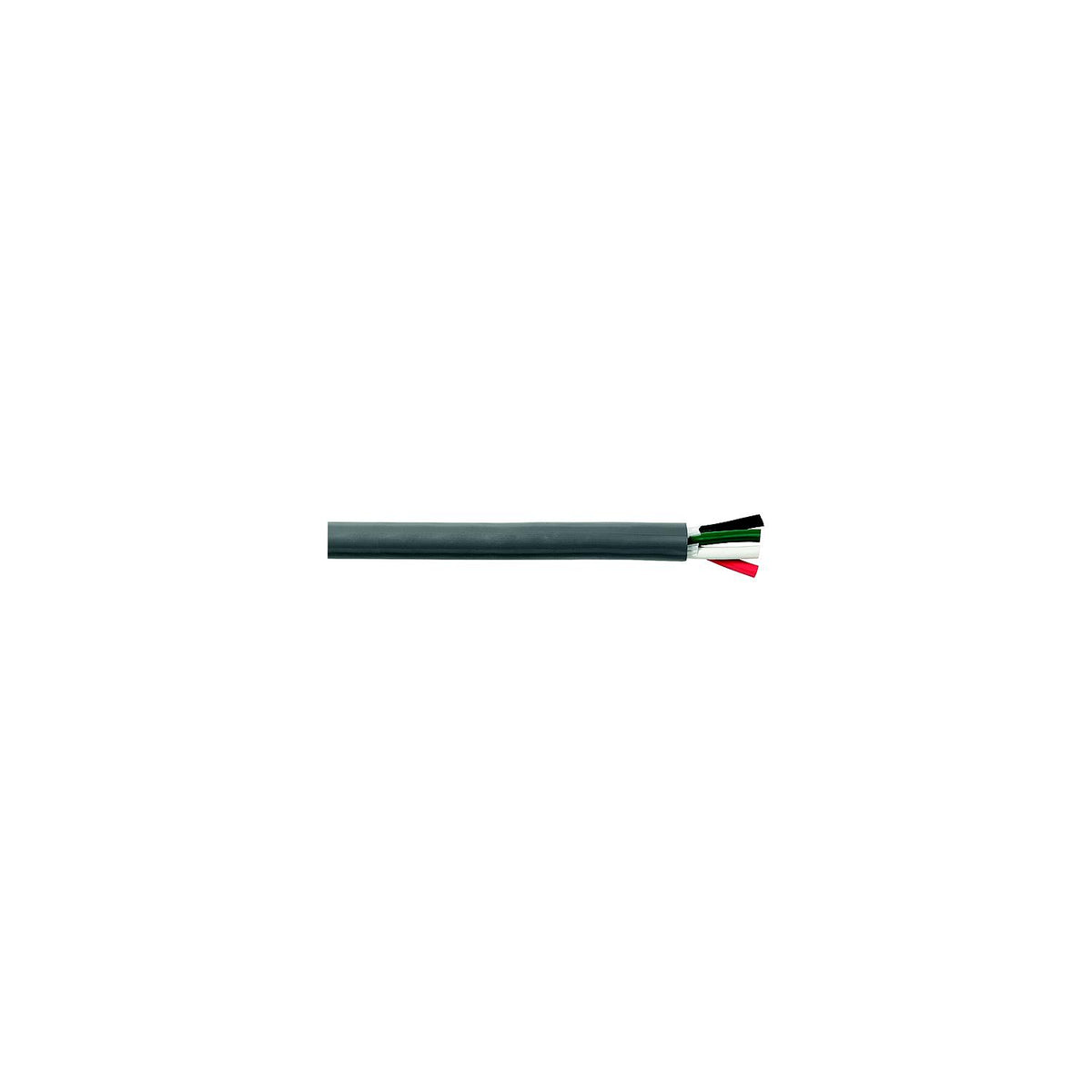 Cobra Wire Tinned Copper Round 4-Conductor Wire, 12/4, 100', Gray