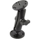 RAM Mount 1" Ball Double Socket Arm with 2 2.5" Round Bases - AMPS Hole Pattern