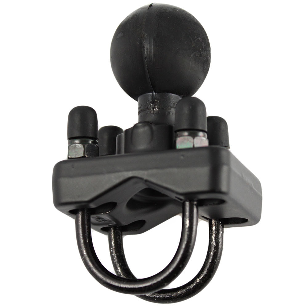 RAM Mount Stainless Steel Double U-Bolt Base with 1.5" Ball for Rails 1"-1.25" in Diameter