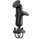 RAM Mount Double U-Bolt Rail Mount with Round Base