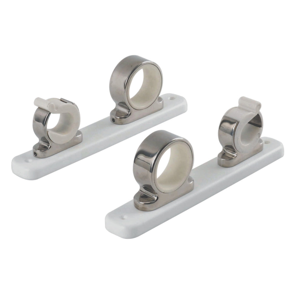 TACO 2-Rod Hanger with Poly Rack - Polished Stainless Steel