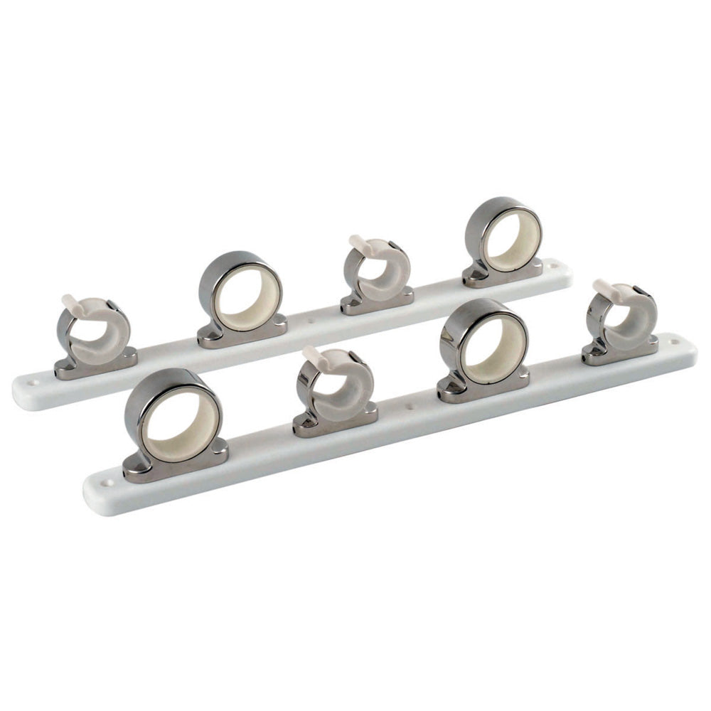 TACO 4-Rod Hanger with Poly Rack - Polished Stainless Steel