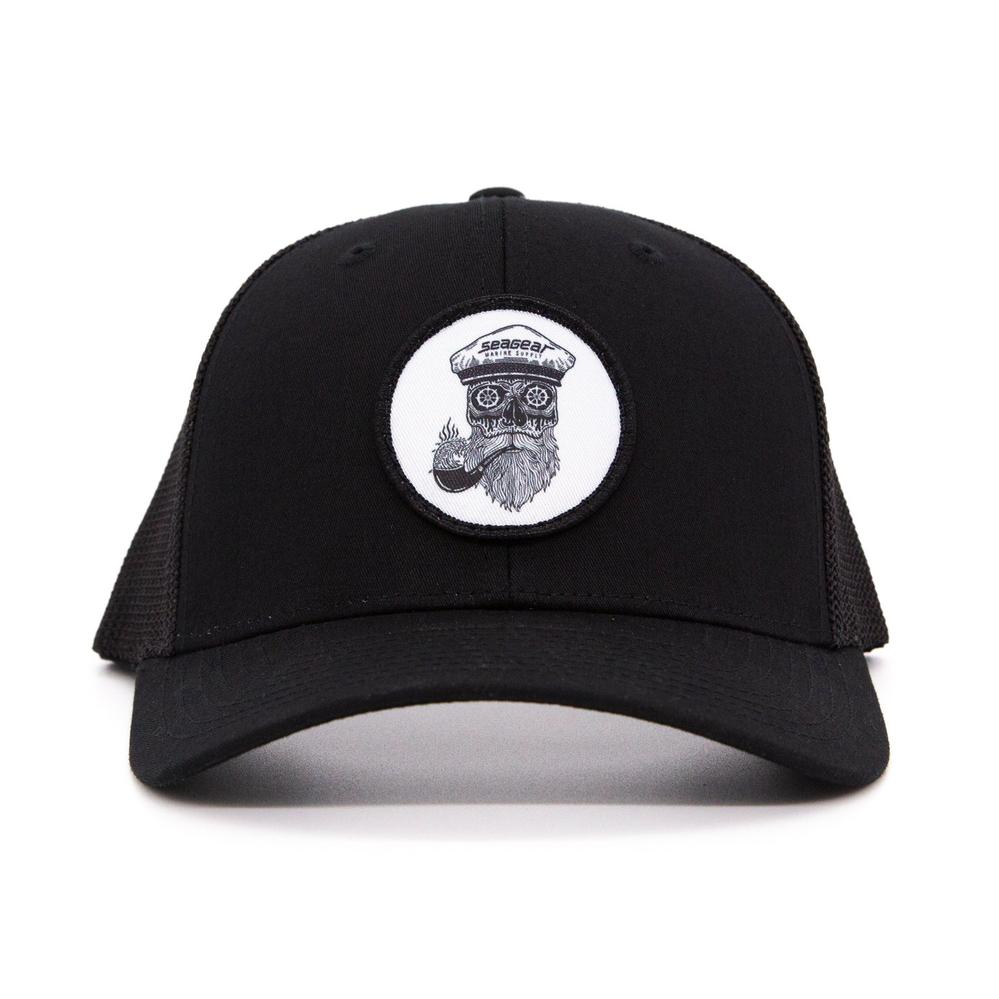 Sea Gear - Captain Hat Black Round Sublimations Patch
