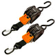 CargoBuckle Mini G3 Retractable Tie-Down with Dual S-Hooks 1" x 72" - Pair