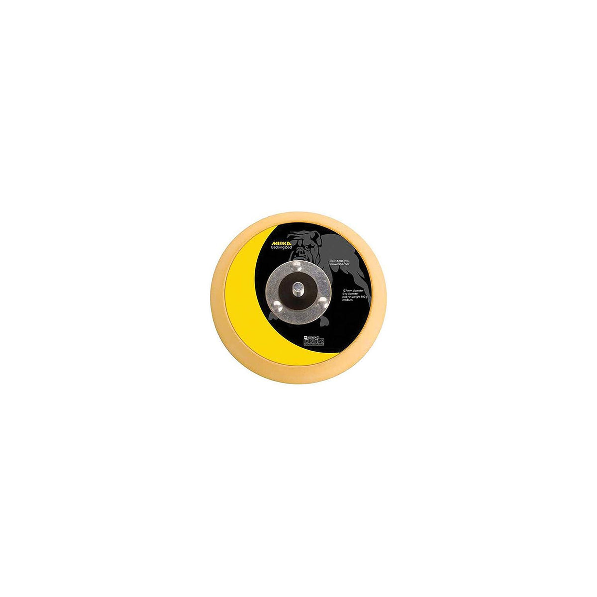 Mirka 6" Vinyl Faced Backup Pad, Medium