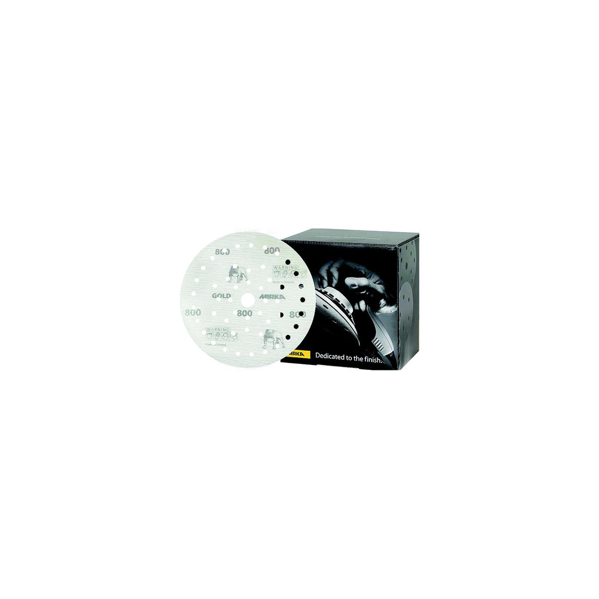 Mirka Gold Multifit Dust Free Discs, 5", P1000, 50/pk