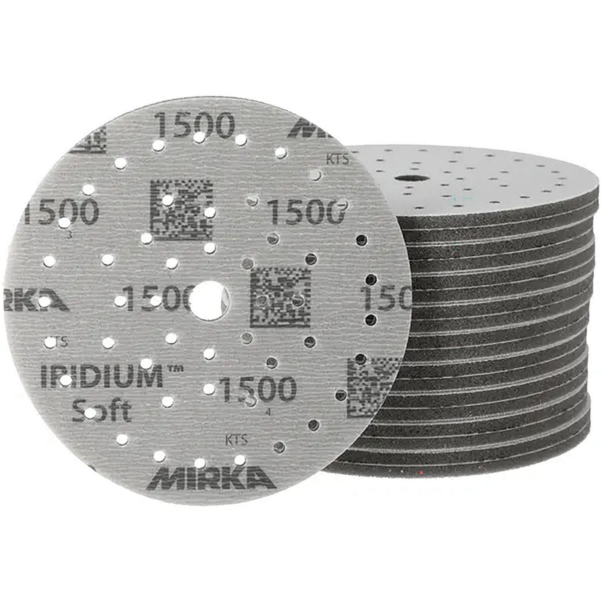 Mirka Abrasives, Iridium™ Soft Grip Multifit Discs, 1000, 6", 20