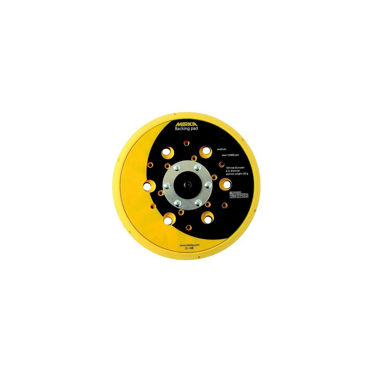 Mirka 6" Grip Faced Abranet VAC Pad