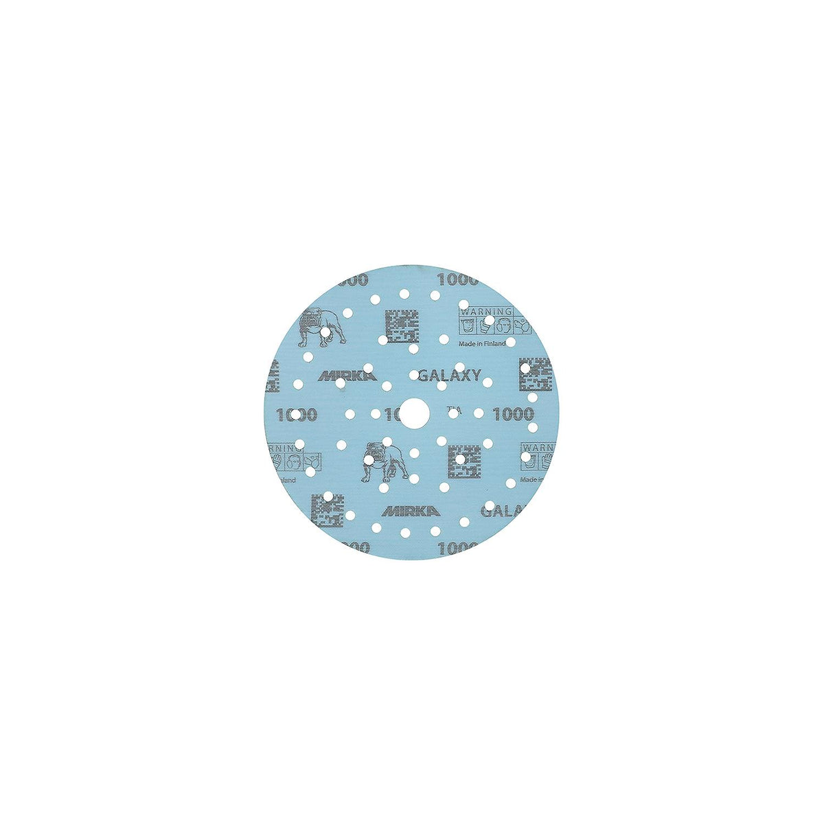 Mirka Galaxy Dust Free Multi-Fit Grip Discs, 6", Grade 320, 50/pk