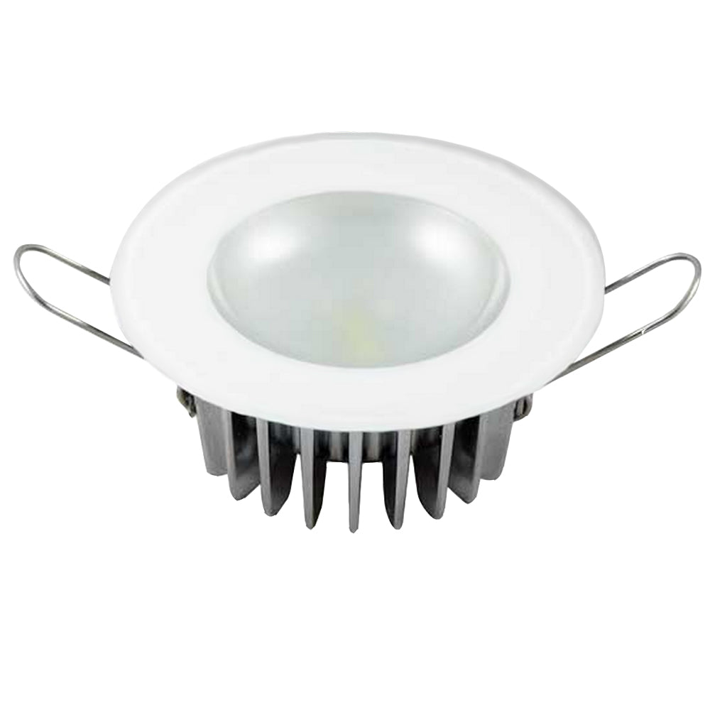 Lumitec Mirage - Flush Mount Down Light - Glass Finish/No Bezel - 4-Color Red/Blue/Purple Non Dimming with White Dimming
