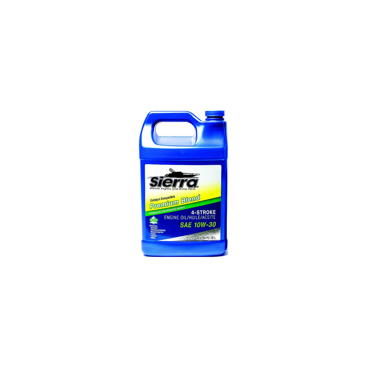 Sierra 4-Stroke Mineral Forumulation Marine Outboard Engine Oil, 10W-30, Gal, Pack of 4
