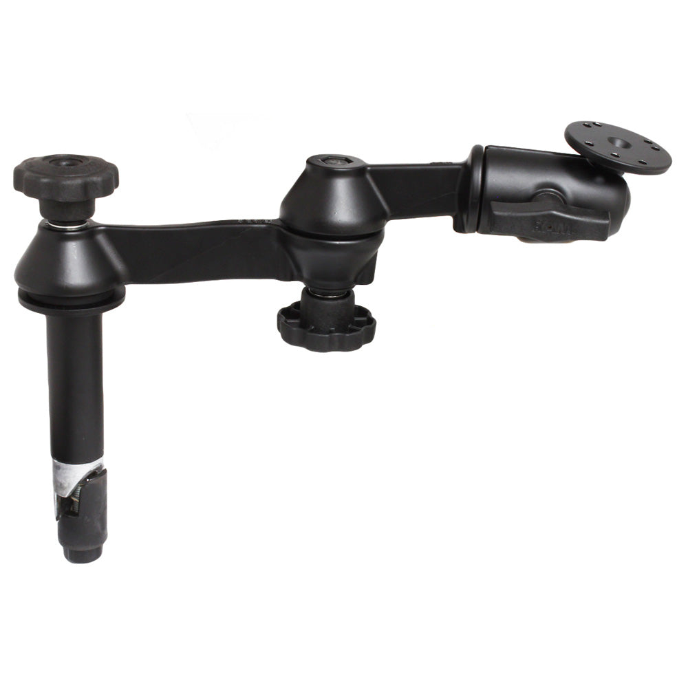 RAM Mount Double Swing Arm with 4" Male Tele-Pole - No Female