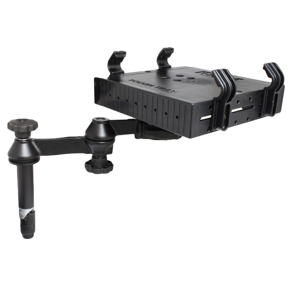 RAM Mount Double Swing Arm with 4" Male Tele-Pole - Laptop Tray