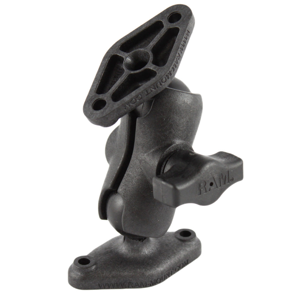 RAM Mount Composite Short Socket Arm with 2 Diamond Bases
