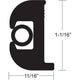 TACO Flex Vinyl Rub Rail Kit - Black with Black Insert - 70' - 1-1/16" x 11/16"