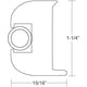 TACO Flex Vinyl Rub Rail Kit - White with White Insert - 50'