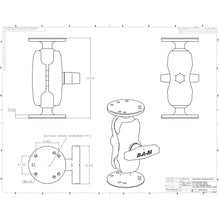 RAM Mount 1.5" Ball Mount with Short Double Socket Arm & 2/2.5" Round Bases
