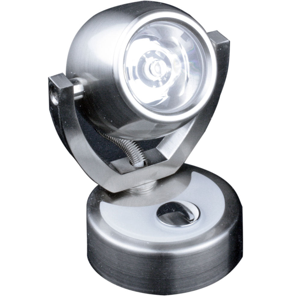 Lunasea Wall Mount LED Light with Touch Dimming - Warm White/Brushed Nickel Finish - Rotating Light